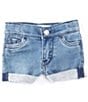 Color:Jive Cool - Image 1 - Levi's® Baby Girls 12-24 Months Boyfriend Cuffed Shorts