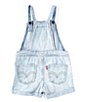 Color:Doubt It - Image 2 - Levi's® Baby Girls 12-24 Months Tie-Dye Pattern Spaghetti-Strap Denim Shortall