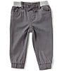 Color:Revolver Grey - Image 1 - Levi's® Baby Boys 3-24 Months Brushed-Twill Jogger Pants