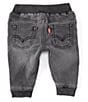 Color:Pebble Grey - Image 2 - Levi's® Baby 3-24 Months Denim Jogger Pants