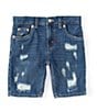 Color:Paper Shreadder - Image 1 - Levi's® Big Boys 8-20 511™ Slim Fit Denim Shorts