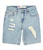 Color:Rough - Image 1 - Levi's® Big Boys 8-20 Distressed Slim Fit Denim Shorts