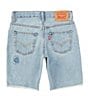Color:Rough - Image 2 - Levi's® Big Boys 8-20 Distressed Slim Fit Denim Shorts