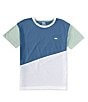 Color:Biacoronet - Image 1 - Levi's® Big Boys 8-20 Short Sleeve Colorblock Pieced T-Shirt