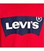 Color:Red - Image 4 - Levi's® Big Boys 8-20 Short Sleeve Batwing Logo T-Shirt