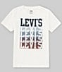 Color:Cloud D - Image 1 - Levi's® Big Boys 8-20 Short Sleeve Ombre Logo T-Shirt