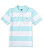 Color:Buclearwa - Image 1 - Levi's® Big Boys 8-20 Short Sleeve Rugby Stripe Polo Shirt