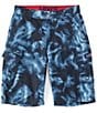 Color:Tie Dye Blue - Image 1 - Levi's® Big Boys 8-20 Tie-Dye Relaxed-Fit Cargo Shorts
