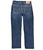 Color:From The Block - Image 2 - Levi's® Big Girls 7-16 High Rise Raw Hem Ankle Straight Jeans