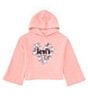 Color:After Pink - Image 1 - Levi's® Big Girls 7-16 Long Bell Sleeve Heart Pullover Hoodie