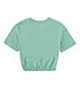 Color:Malachite Green - Image 2 - Levi's® Big Girls 7-16 Short Sleeve Meet And Greet Floral Top
