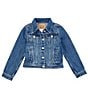 Levi's Levi's® Big Girls 7-16 Denim Trucker Jacket, Color:Bristol - Image 1