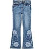 Levi's Big Girls 726 Frayed Flower Flare Jeans - Image 1