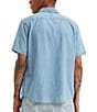 Color:Franklin Stone Wash - Image 2 - Levi's® Classic-Fit Short Sleeve Chambray Woven Shirt