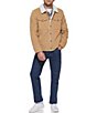 Color:Tan - Image 3 - Levi's® Corduroy Sherpa-Lined Depot Jacket
