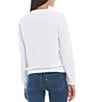 Color:White Batwing - Image 2 - Levi's® Graphic Standard Crew Neck Long Sleeve Ribbed Hem Sweatshirt