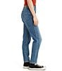 Color:Medium Indigo - Image 3 - Levi's® High Rise Mom Jeans