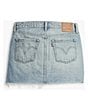 Levi's Levi's® Icon Mid Rise Raw Hem Denim Micro Mini Skirt, Color:Blue - Image 5