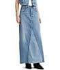 Levi's Levi's® Iconic Mid Rise Slide Slit Maxi Denim Skirt, Color:Own It - Image 1