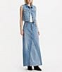 Levi's Levi's® Iconic Mid Rise Slide Slit Maxi Denim Skirt, Color:Own It - Image 3