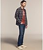 Levi's Levi's® Ledger Long-Sleeve Plaid Worker Overshirt, Color:Navy - Image 3