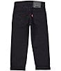 Color:Black - Image 2 - Levi's® Little Boys 2T-7X 502™ Regular Tapered-Fit Twill Chino Pants
