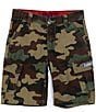 Color:Cypress Camo - Image 1 - Levi's® Little Boys 2T-7 Camo Relaxed-Fit Cargo Shorts
