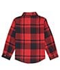 Color:Black - Image 2 - Levi's® Little Boys 2T-7 Long Sleeve Plaid Flannel Shirt