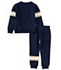Levi's Levi's® Little Boys Long-Sleeve Varsity Sweatshirt & Matching Jogger Pant Set, Color:Dress Blues - Image 2