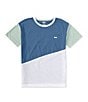 Color:Biacoronet - Image 1 - Levi's® Little Boys 2T-7 Short Sleeve Colorblock Pieced T-Shirt