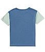 Color:Biacoronet - Image 2 - Levi's® Little Boys 2T-7 Short Sleeve Colorblock Pieced T-Shirt