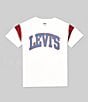 Color:Cloud D - Image 1 - Levi's® Little Boys 2T-7 Short Sleeve Prep Sport Logo T-Shirt