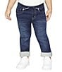 Color:Rocket - Image 1 - Levi's® Little Boys 2T-7X Skinny-Fit Printed Drawstring Pull-On Denim Pants