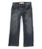 Color:Navy - Image 1 - Levi's® Little Boys 2T-7X 505 Regular-Fit Jeans
