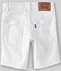 Color:White - Image 2 - Levi's® Little Boys 2T-7X 511™ Slim Fit Distressed Denim Shorts