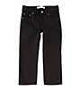 Color:Black - Image 1 - Levi's® Little Boys 2T-7X 511 Slim Fit Sueded Pants