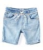 Color:Salt Lake - Image 1 - Levi's® Little Boys 2T-7X Skinny Fit Pull-On Dobby Shorts