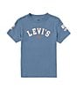 Color:Biacoronet - Image 1 - Levi's® Little Boys 4-7 Short Sleeve All Over Levi's Logo T-Shirt