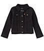 Color:Black - Image 1 - Levi's® Little Girls 2T-6X Denim Trucker Jacket