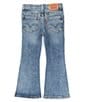 Color:Blue Print - Image 2 - Levi's® Little Girls 4-6X 726 Embroidered Flare Jeans