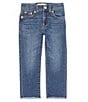 Color:From The Block - Image 1 - Levi's® Little Girls 4-6X High-Rise Straight-Leg Ankle Jeans
