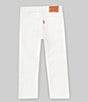 Color:White - Image 2 - Levi's® Little Girls 4-6X High-Rise Straight-Leg Ankle Jeans