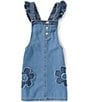 Levi's Little Girls Ruffle Strap Flower Pocket Denim Skirtall - Image 1