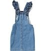 Levi's Levi's® Little Girls Ruffle Strap Flower Pocket Denim Skirtall - Image 2