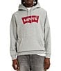 Color:Heather Grey - Image 1 - Levi's® Long-Sleeve Batwing Graphic Fleece Hoodie