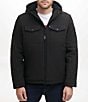 Levi's Levi's® Dual Chest Pocket Soft Shell Sherpa Lined Zip Front Jacket, Color:Black - Image 1