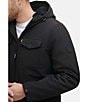 Levi's Levi's® Dual Chest Pocket Soft Shell Sherpa Lined Zip Front Jacket, Color:Black - Image 5