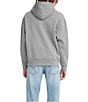 Color:Midtone Heather Grey - Image 2 - Levi's® Men's Relaxed Fit Poster Logo Graphic Hoodie