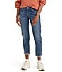 Levi's Levi's® Mid Rise Tapered Leg Rolled Hem Stretch Denim Boyfriend Jeans, Color:Lapis Gem - Image 1