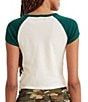 Color:Gardenia/Deep Teal - Image 2 - Levi's® Mountain Logo Graphic Girlfriend T-Shirt